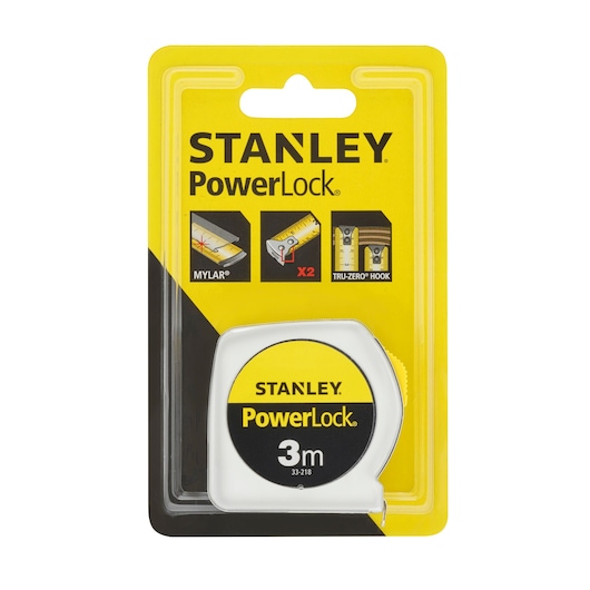 Stanley Powerlock® Bandmaß Metallgehäuse 3m 12,7mm