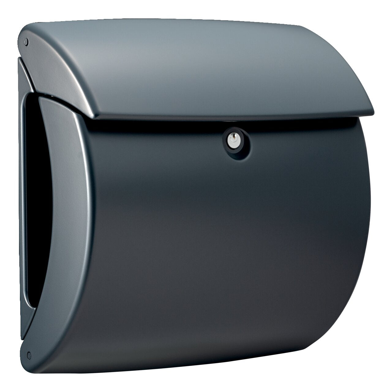 Burg Wächter Briefkasten Pearl 886 GR Kunststoff Granit Matt 380x400x178mm DIN C4 Zeitungsfach