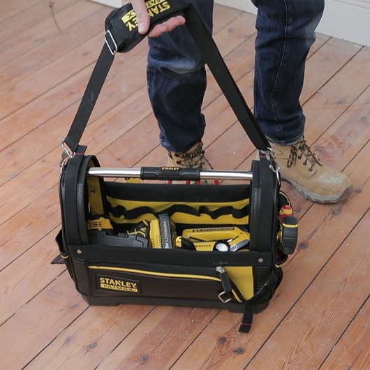 Stanley FatMax Offene Werkzeugtasche 18 Zoll 1-93-951 mit Stahlrahmen und Schultergurt