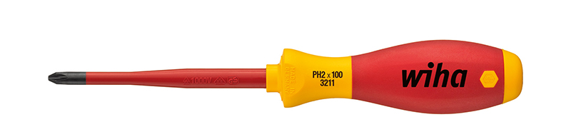 Wiha Schraubendreher SoftFinish® electric slimFix Phillips (35393) PH1 x 80 mm