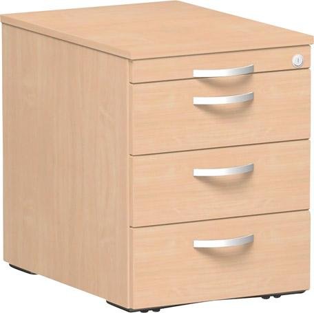 Geramöbel Rollcont. 3 Kunststoff-SF430x600x566mm Buche/Buchegeramöbel