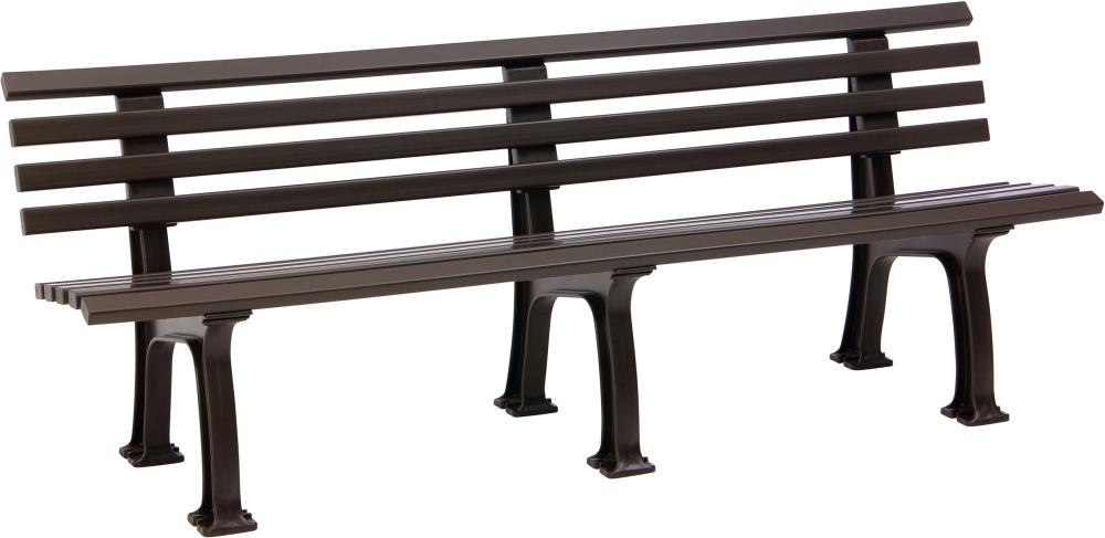 Gartenbank JUIST 4-Sitzer Länge 2000 mm braun Blome