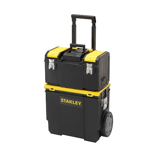 Stanley 3-in-1 Mobiles Workcenter 1-70-326 mit 7-Zoll-Rädern und Teleskopgriff