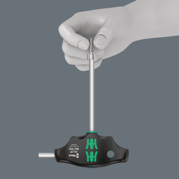 T-handle screwdriver with holding function for hexagonal socket screws
