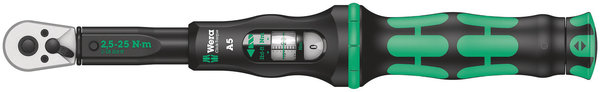 Click-Torque A 5 torque wrench with reversible ratchet, 2.5-25 Nm, 1/4&quot; x 2, Gerät, Schraubenzieher, Werkzeug