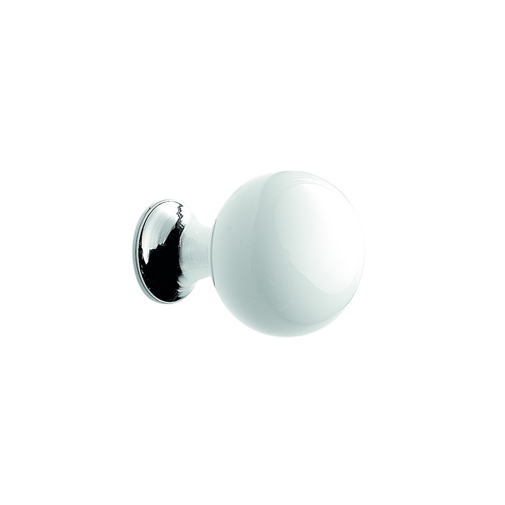 Format Knopf "Bead" marble inox weiss carrera