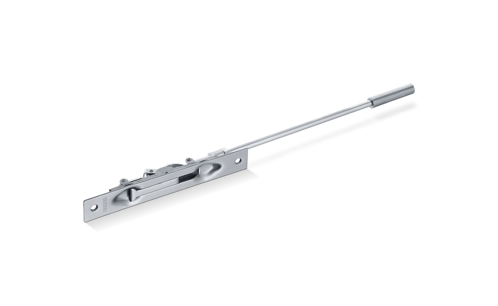 GEZE Kantriegel für Metallflügel, Edelstahl