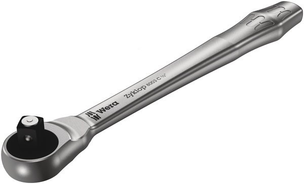 8003 C Zyklop Metal Ratchet with push-through square and 1/2" drive, 1/2&qu
