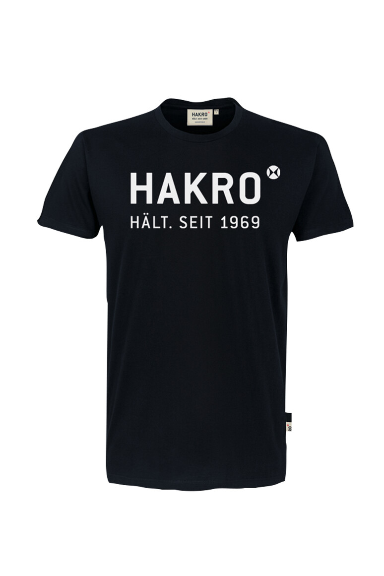 HAKRO T-Shirt Logo schwarz XL