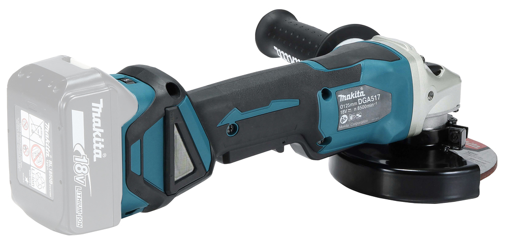 Makita Akku-Winkelschleifer DGA517Z 18V 125mm bürstenlos Paddelschalter