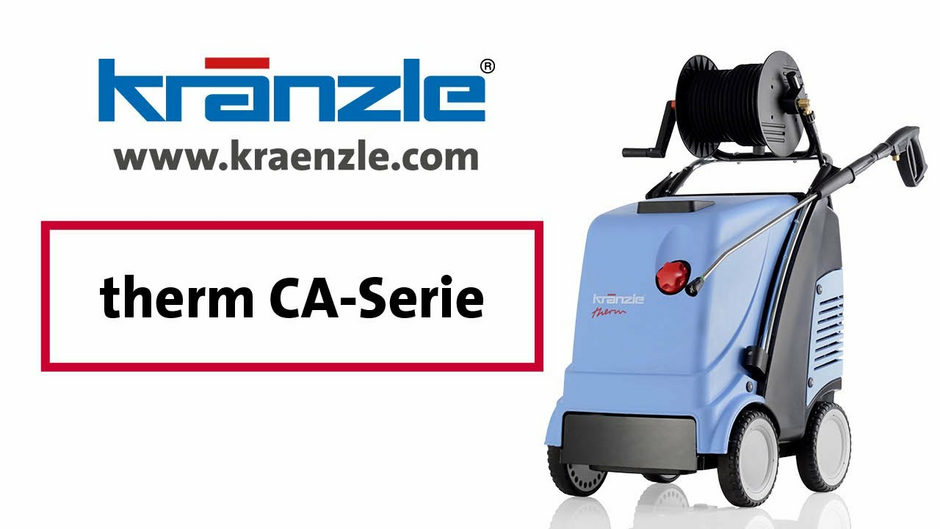 Kränzle therm CA 12/150 T Heißwasser-Hochdruckreiniger 150 bar 720 l/h 400V mit Schlauchtrommel