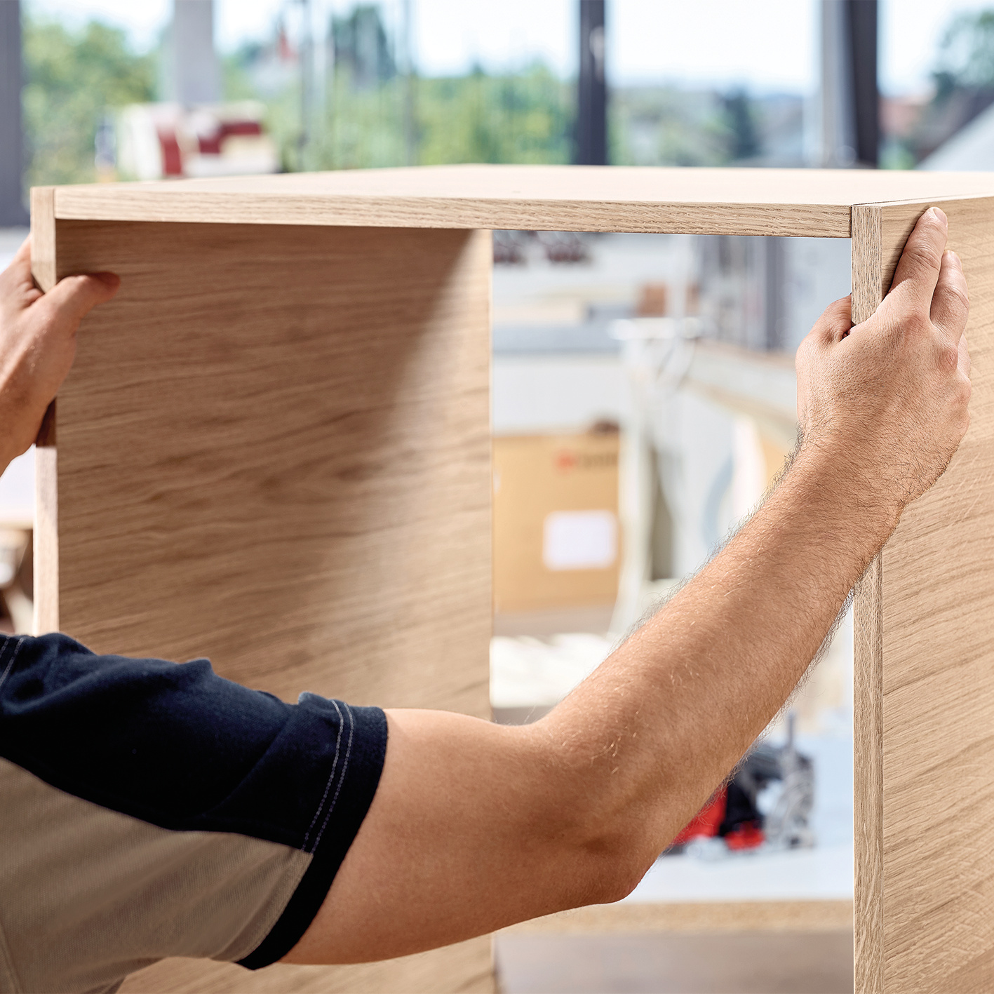 Anwendungsbild, Innenarchitektur, Holz, Sperrholz, Mann, Person