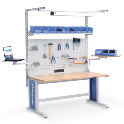 b+h Bedrunka+Hirth Multi-Wand-Aufbau workergo 1500 mit Obergestell 4C150-4