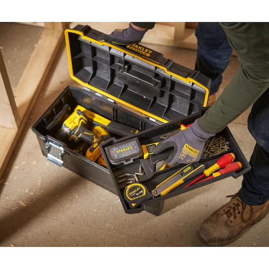 Stanley FatMax Werkzeugbox Strukturschaum 1-94-749 spritzwassergeschützt 23 Zoll