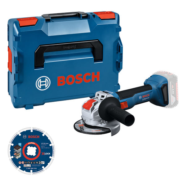 Bosch Winkelschleifer GWX 18V-8 + Diamanttrennscheibe in L-BOXX