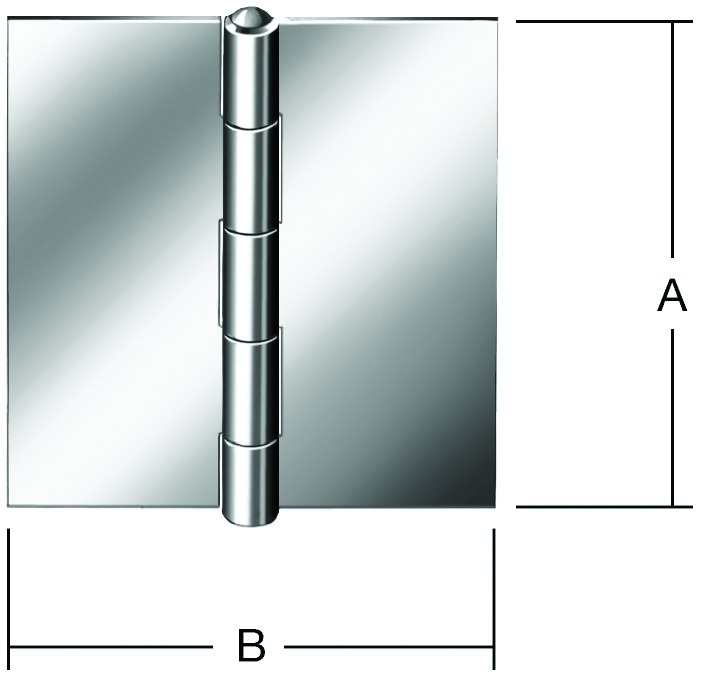 Vormann DIN-Scharnier känt.60X60 ungeb.