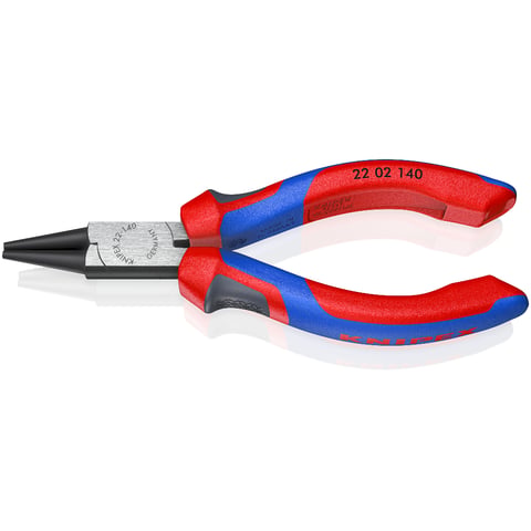 Knipex Rundzange 22 02 140 poliert mit Comfort-Griffen 140 mm