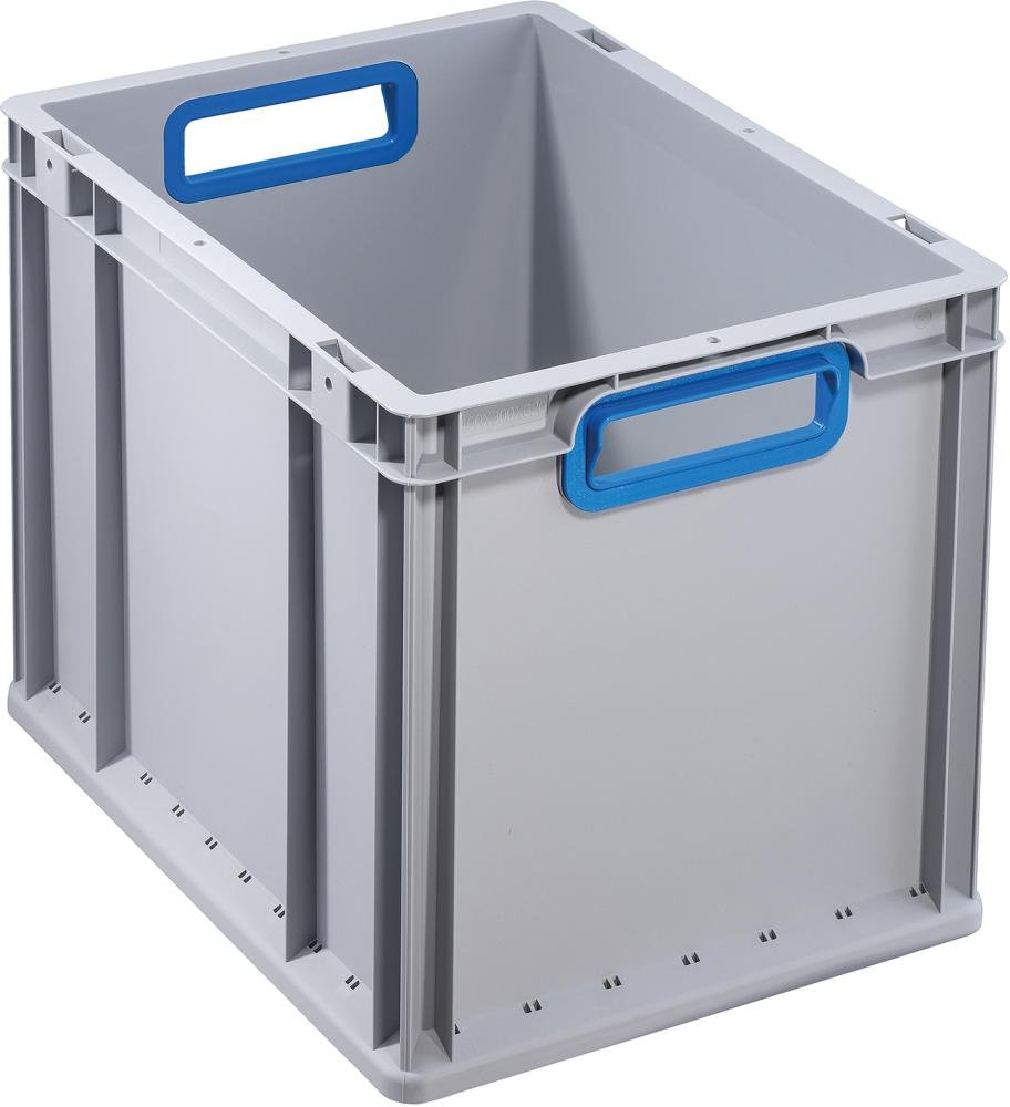 allit EuroBox 432,400x300x320mmGriffe offen,grau/blau