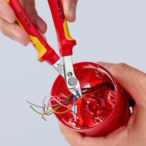 Knipex Electronic Super Knips® VDE 78 06 125 Elektronik-Seitenschneider 125mm