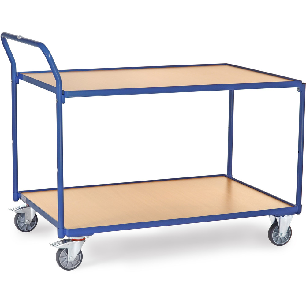 Fetra Tischwagen 2746 mit 2 Böden 1200x800mm 300kg Tragkraft TPE-Bereifung