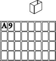 Produktbild Raaco Facheinsatz Typ A 9 klar 16 Stk. RAACO