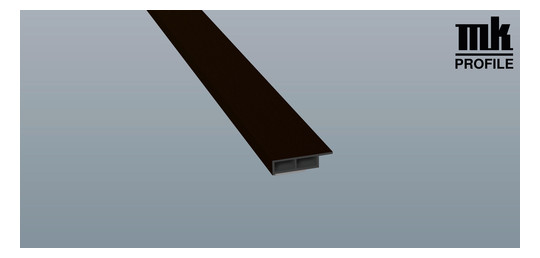 MENKE Kammerprofil 078243 K 7505 30x7mm foliert mit Nase Schokobraun [73]