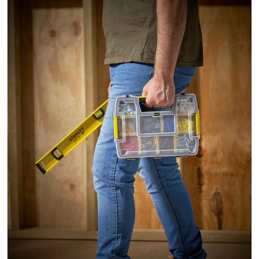 Stanley Sortmaster Organizer STST1-70720 mit 10 Fächern stapelbar