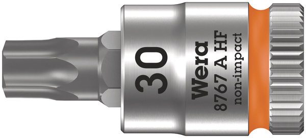 8767 A HF TORX® Zyklop bit socket with holding function, 1/4&quot; drive, TX 30, Licht