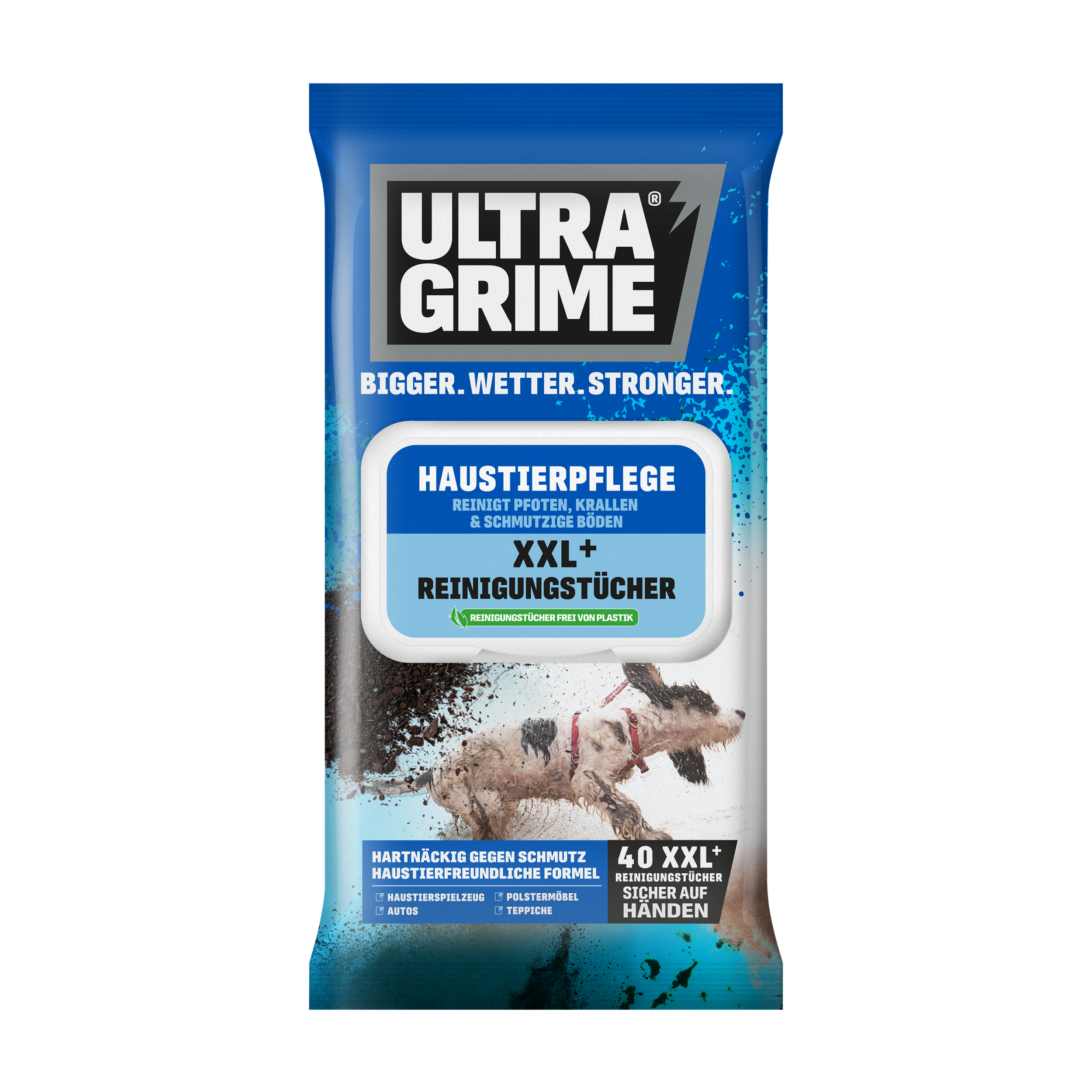 Ultra Grime Pet Care Feuchtreinigungstücher (40 Tücher)