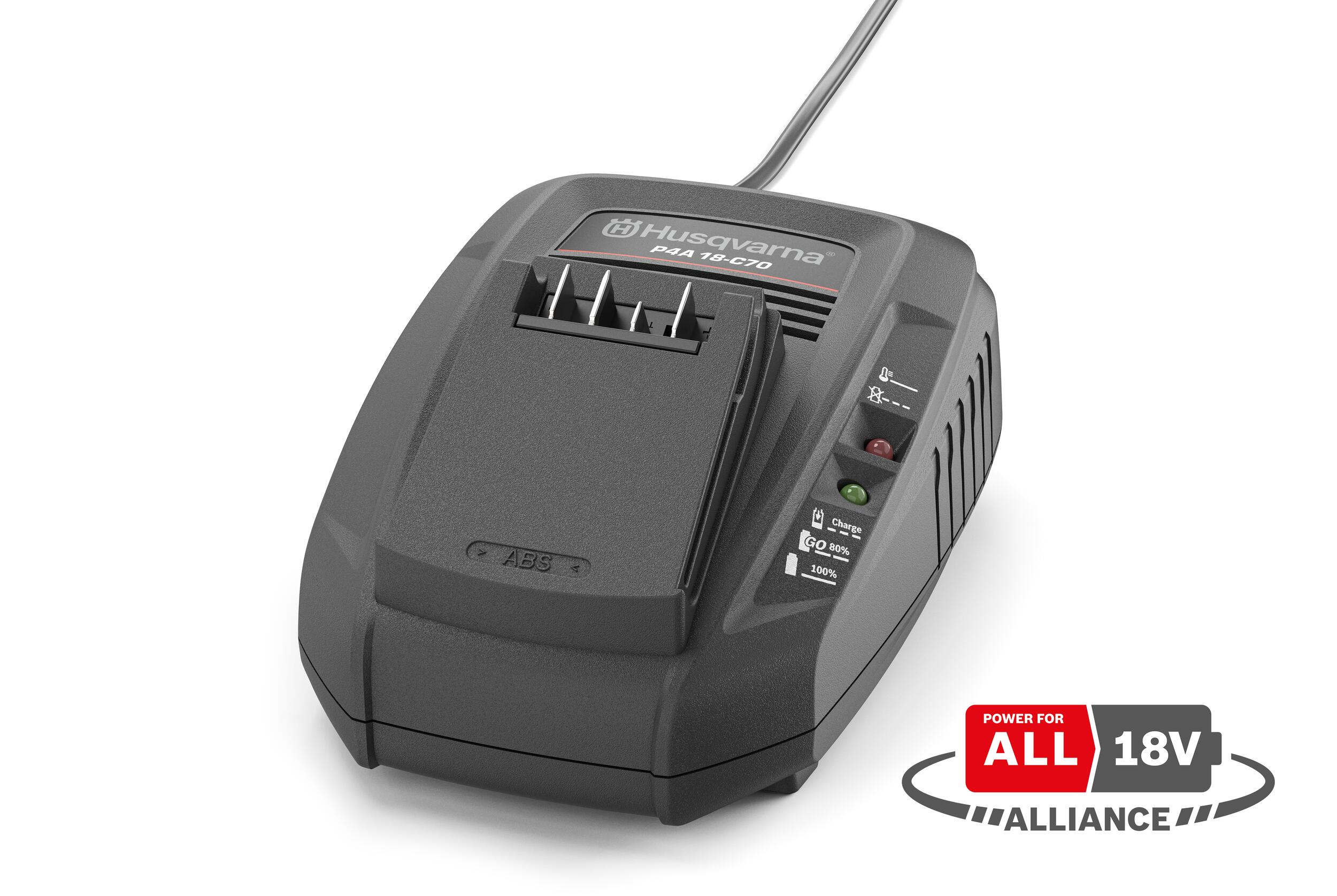Husqvarna Akkuladegerät P4A 18-C70
