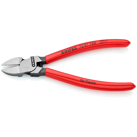 Knipex Seitenschneider 72 01 160 für Kunststoff mit Kunststoff überzogen 160 mm