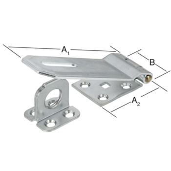 Vormann Sicherheits-Überfalle 000025200Z Stahl verzinkt 140x50mm extra stark