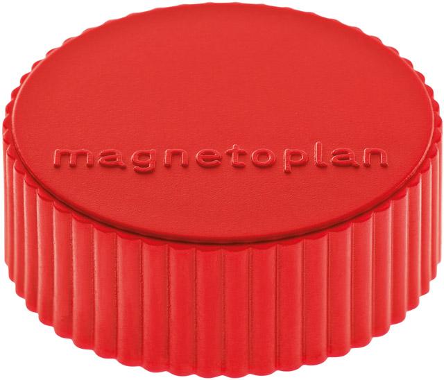 Produktbild magnetoplan Magnet D34mm VE10 Haftkraft 2000 g rot