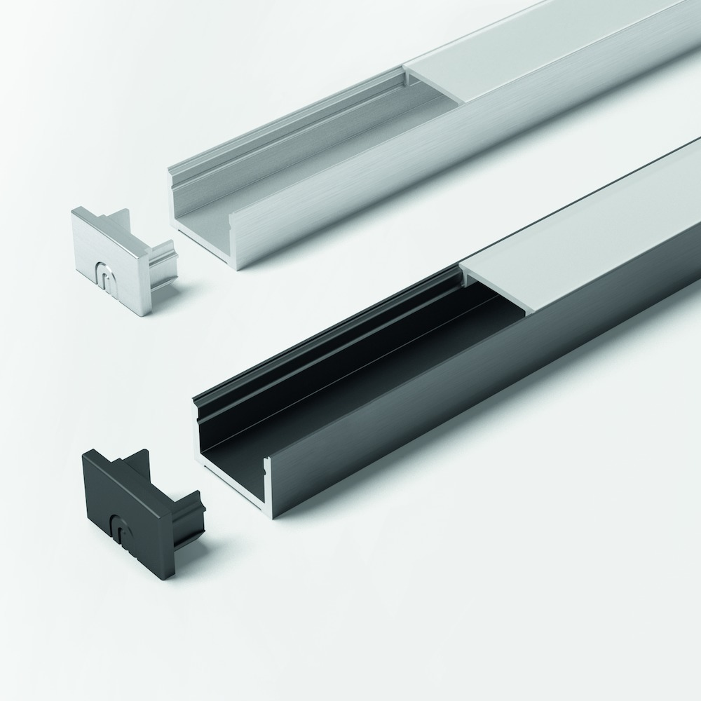 Format LED ChannelLine D2 opal schwarz L=2000 Profil *H5587021* Produktbild