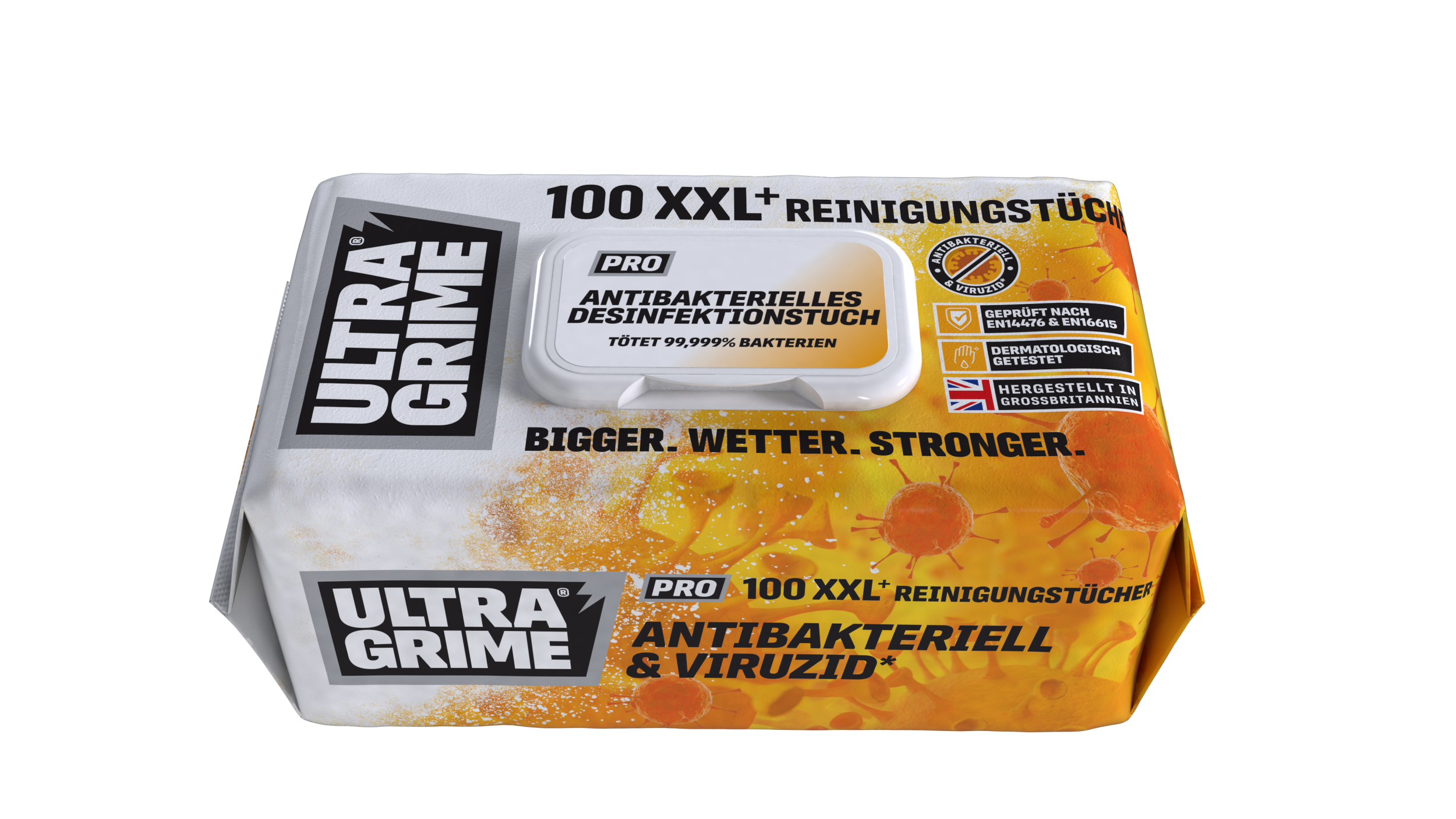 Ultra Grime Antibakterielles Desinfektionstuch (100 Tücher)