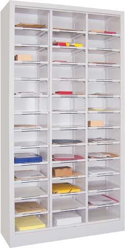 PAVOY Sortierschrank RAL7035 39 Fächer, offen