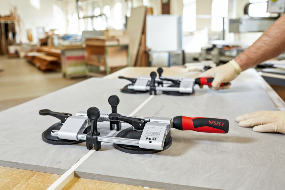Bessey Plattenspanner PS55 Spannweite 10-55 mm Breite 144 mm Länge 363 mm Gewicht 1,68 kg