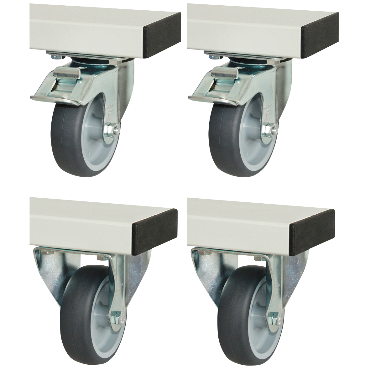 Rau Rollensatz für Serie adlatus 300+600 4 Lenkrollen 600 kg