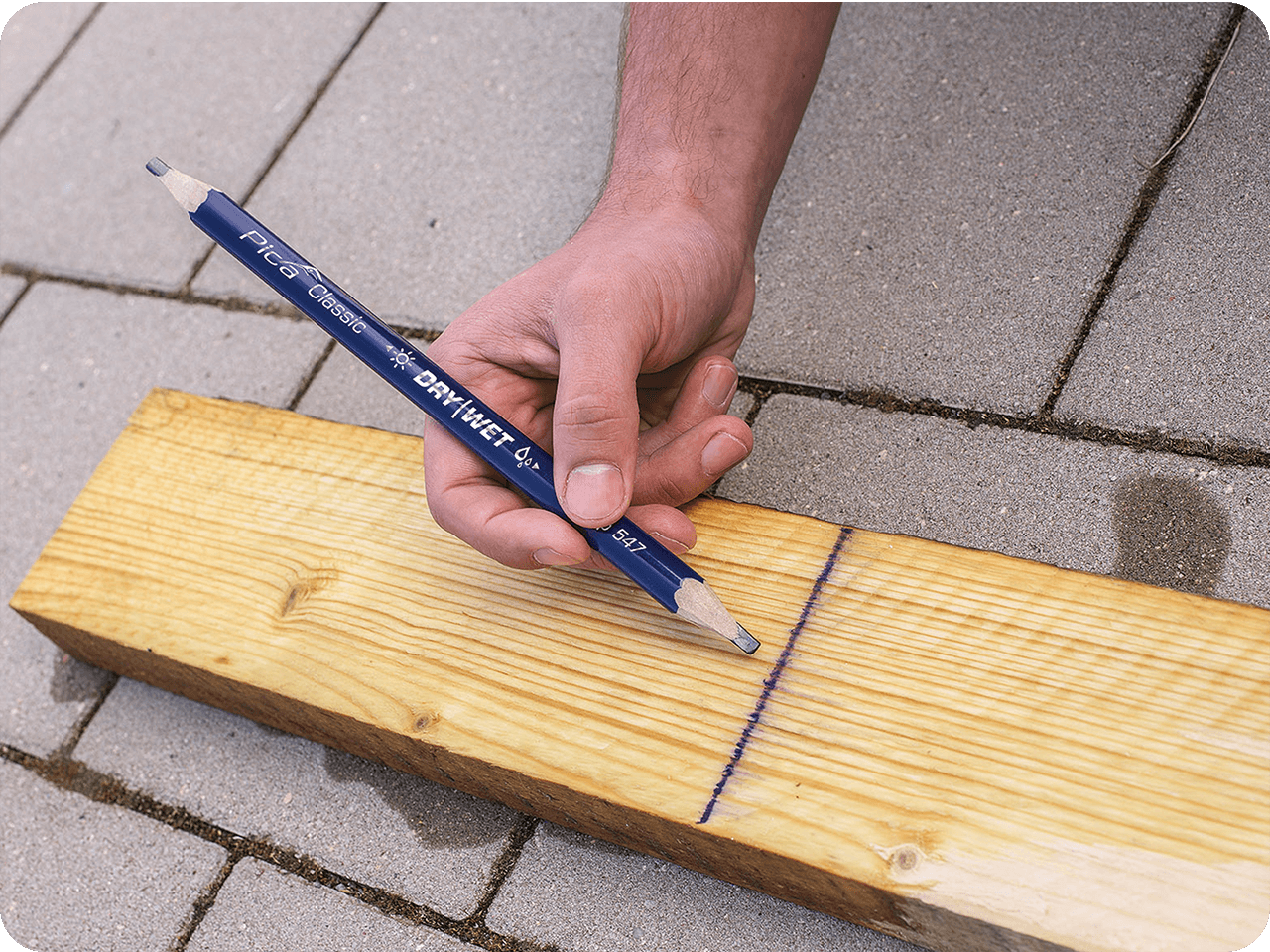 Pica Classic 547 Bleistift für Nass- und Trockenholz