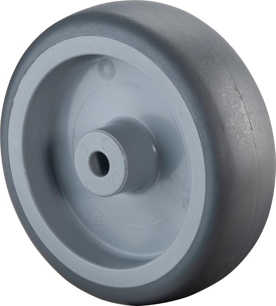 Produktbild BS Rollen Gummirad 125mm A80.125 grau,Radkörper Kst.,GL BS ROLLEN