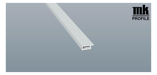 MENKE Kammerprofil 20x7 mm SK Lg. 6,00 m foliert mit Nase