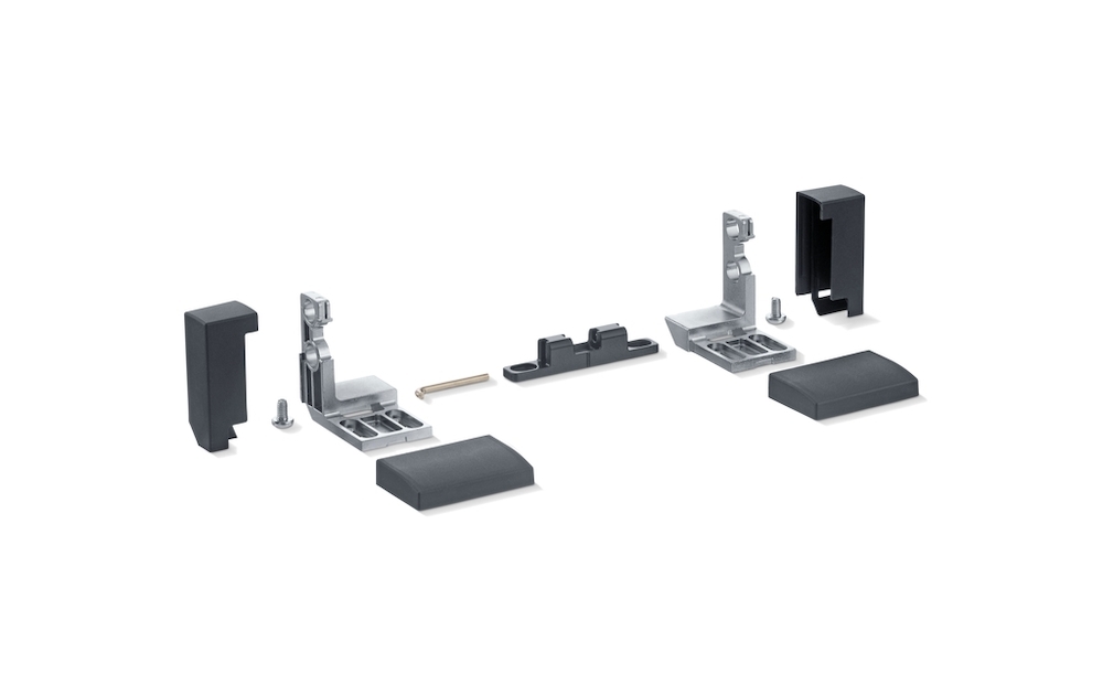 RWA-Konsolensatz, f.Kett.antr., Slimchain, P, DL-R, Aluminium, RAL 9016 lackiert