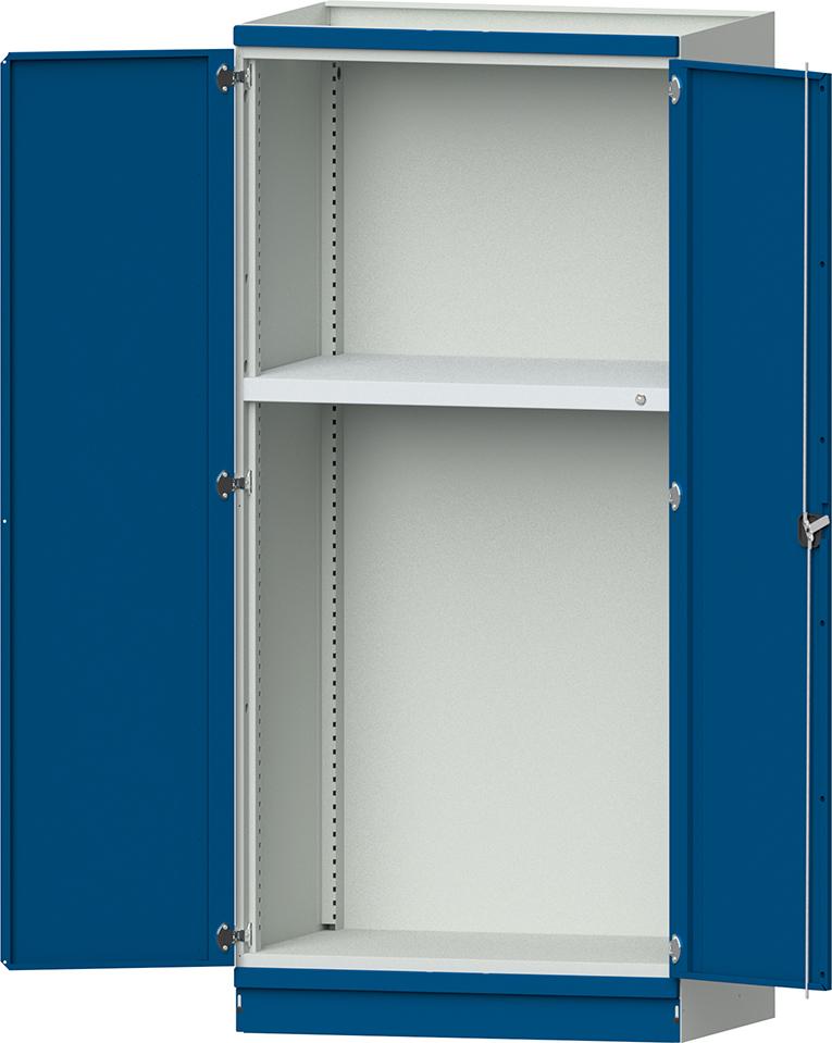 ANKE Leergehäuse Modell 103 B1015xT720xH2200mm RAL 7035/5012 mit Türen Schubladenblock NH 1200mm