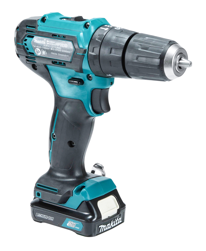 Makita Akku-Schlagbohrschrauber HP333DSAX1 12V maximal 2,0Ah 2 Akkus + Ladegerät