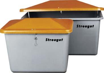 CEMO Streugutbehälter 2200 l B2130xT1520xH1240 mm ohne Entnahmeöffnung grün/orange CEMO