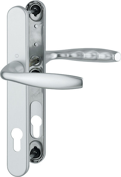 HOPPE® Drückergarnitur mit Schmalschild New York 1810/3346, Aluminium
