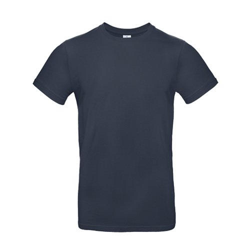 T-Shirt, Rundhals, Kurzarm, einfarbig, marineblau