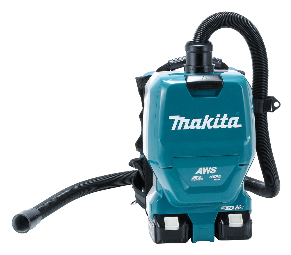Makita Akku-Rucksackstaubsauger DVC265ZXU 2x18V LXT ohne Akku und Ladegerät