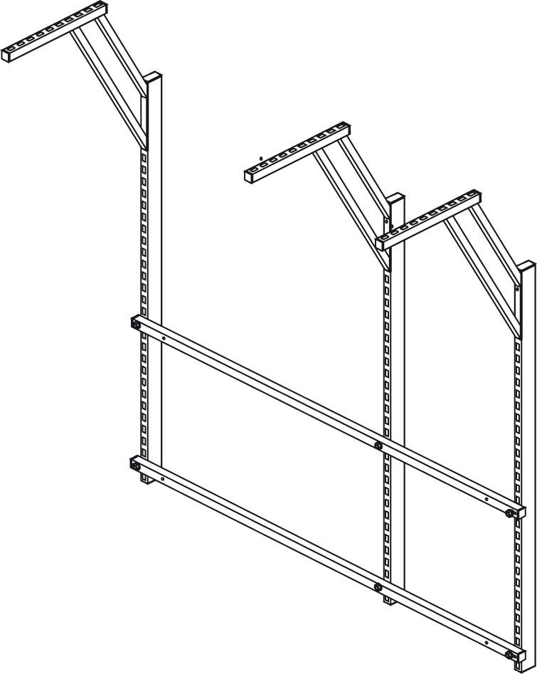 OTTO KIND Tischaufbau m4p 3 Säulen, 1685 breit