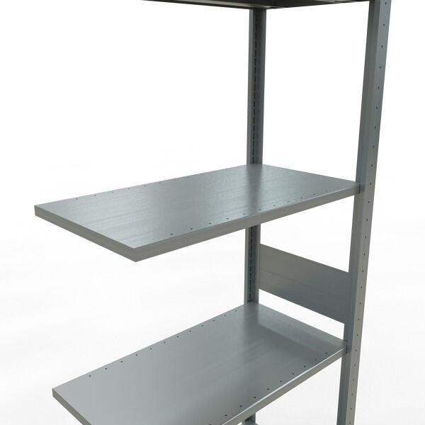 Schulte Anbauregal MULTIplus150 Stecksystem 3000x750x400mm 7 Fachböden verzinkt